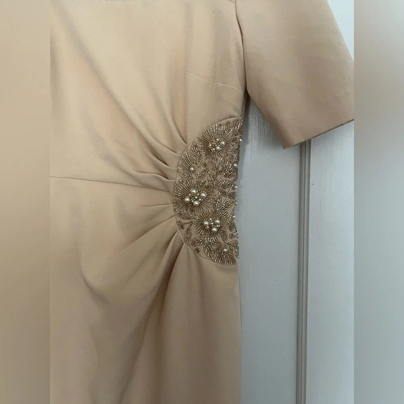 JS Collections ASHLEY DRAPED COLUMN GOWN - Picture 7 of 10